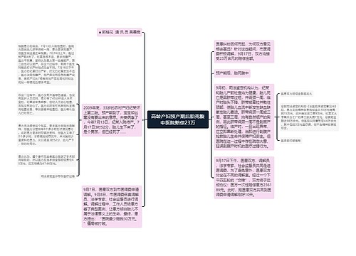 高龄产妇预产期后胎死腹中医院赔偿23万