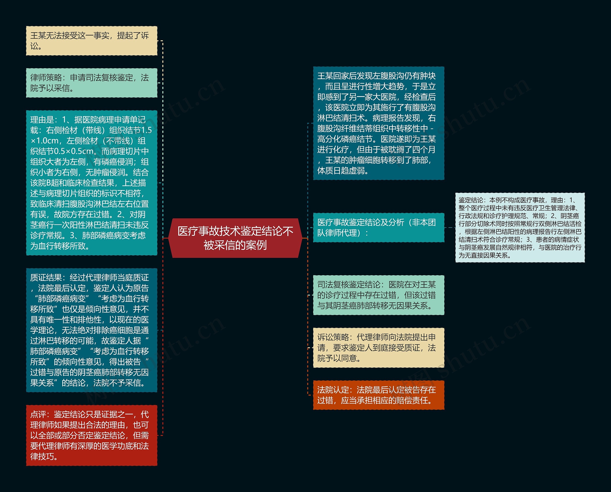 医疗事故技术鉴定结论不被采信的案例