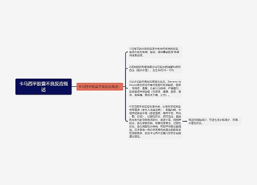 卡马西平胶囊不良反应概述