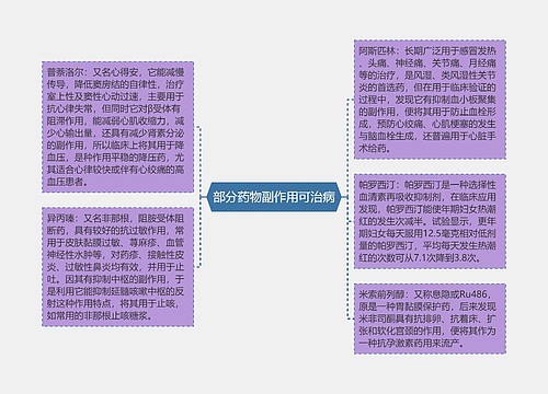 部分药物副作用可治病