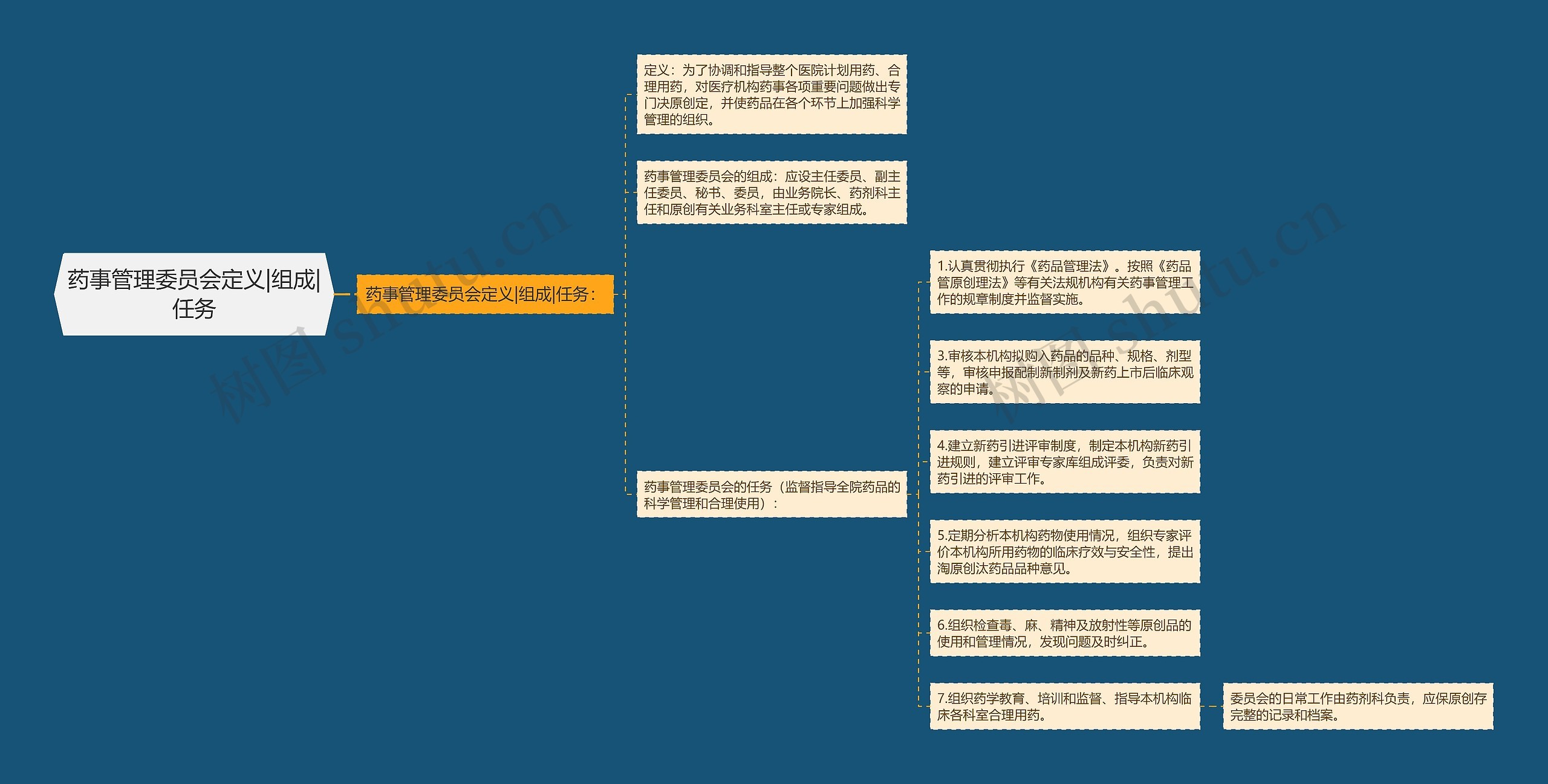 药事管理委员会定义|组成|任务思维导图