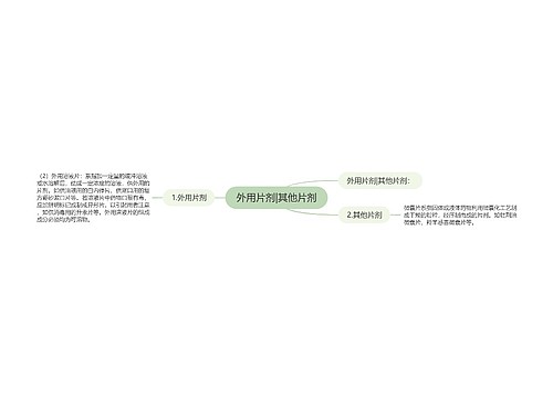 外用片剂|其他片剂