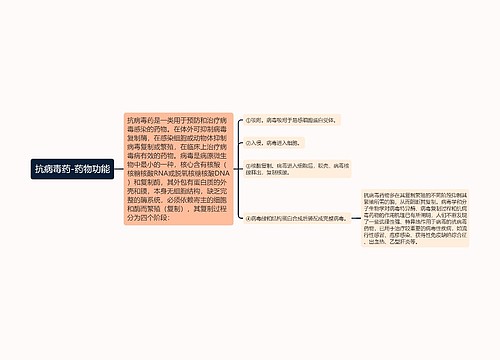 抗病毒药-药物功能