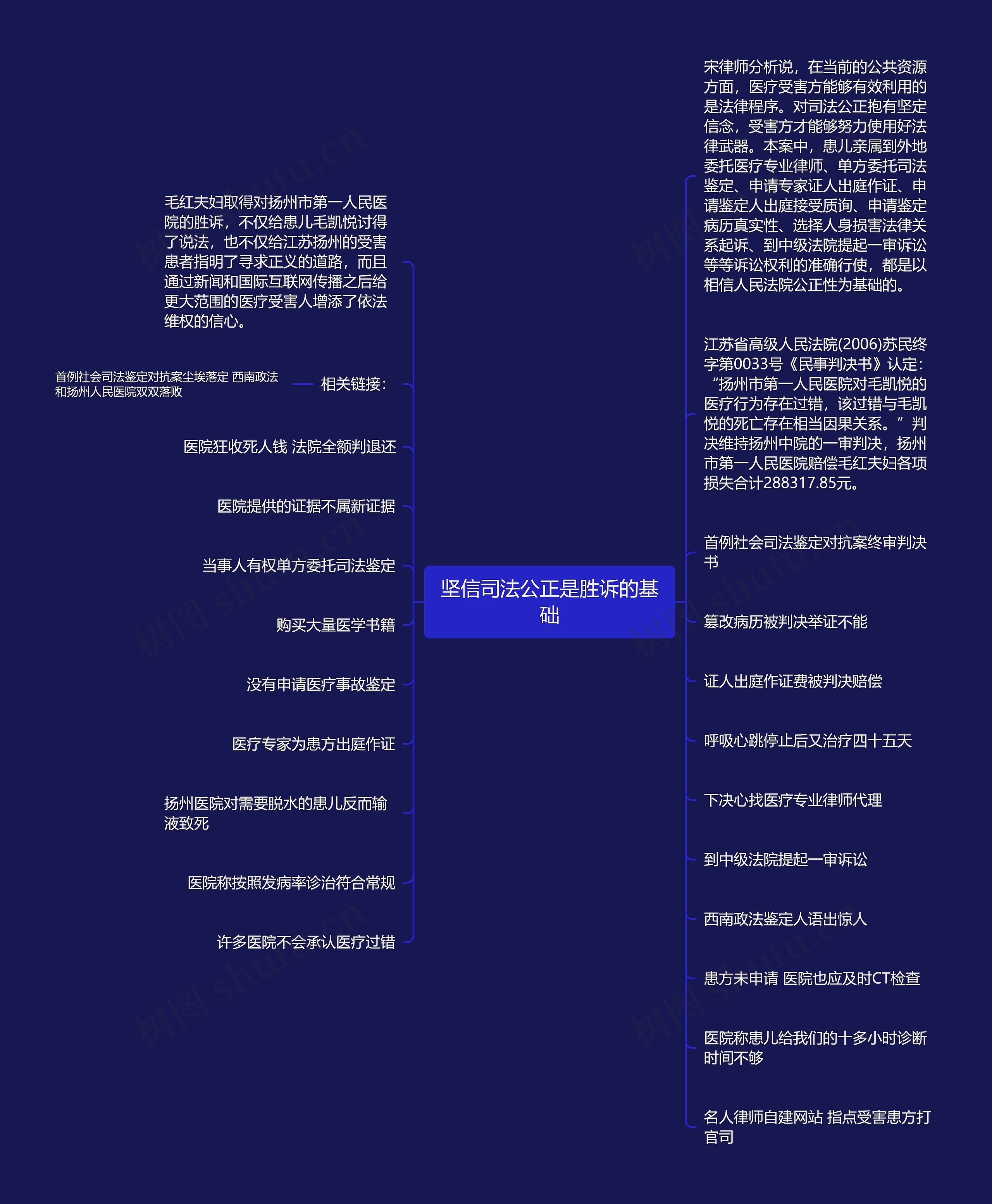 坚信司法公正是胜诉的基础思维导图