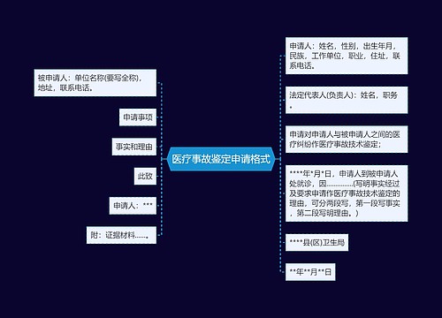 医疗事故鉴定申请格式