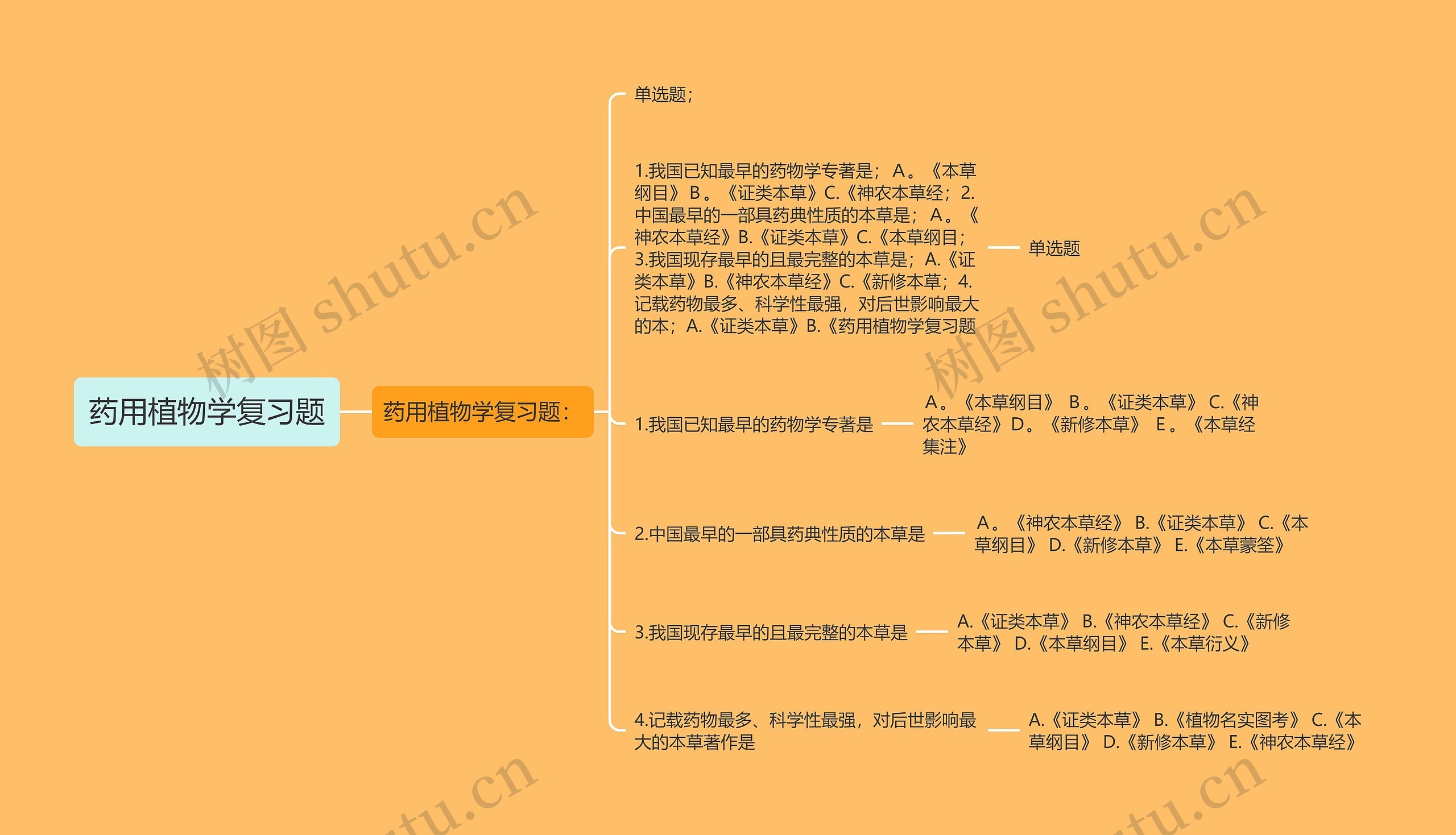 药用植物学复习题