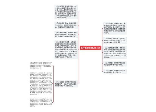 医疗事故赔偿标准 北京