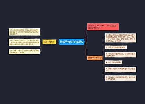 氯氮平特点|不良反应