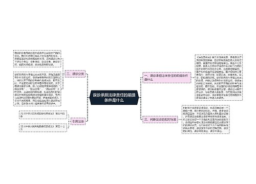 误诊承担法律责任的前提条件是什么