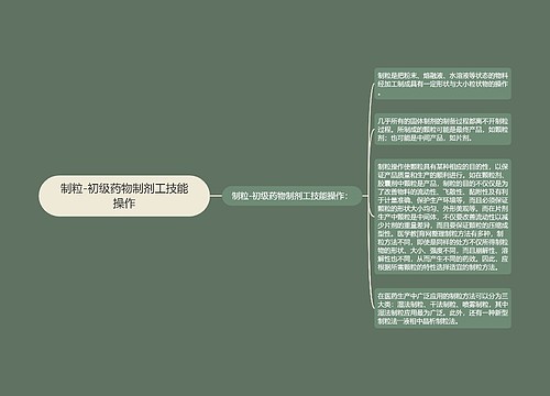 制粒-初级药物制剂工技能操作