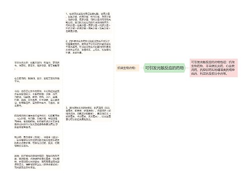 可引发光敏反应的药物