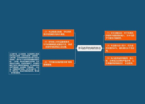 卡马西平的用药禁忌