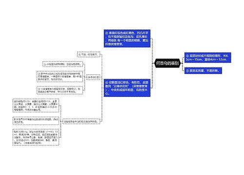 何首乌的鉴别