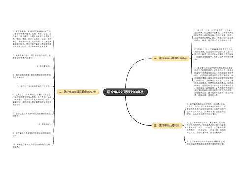 医疗事故处理原则有哪些