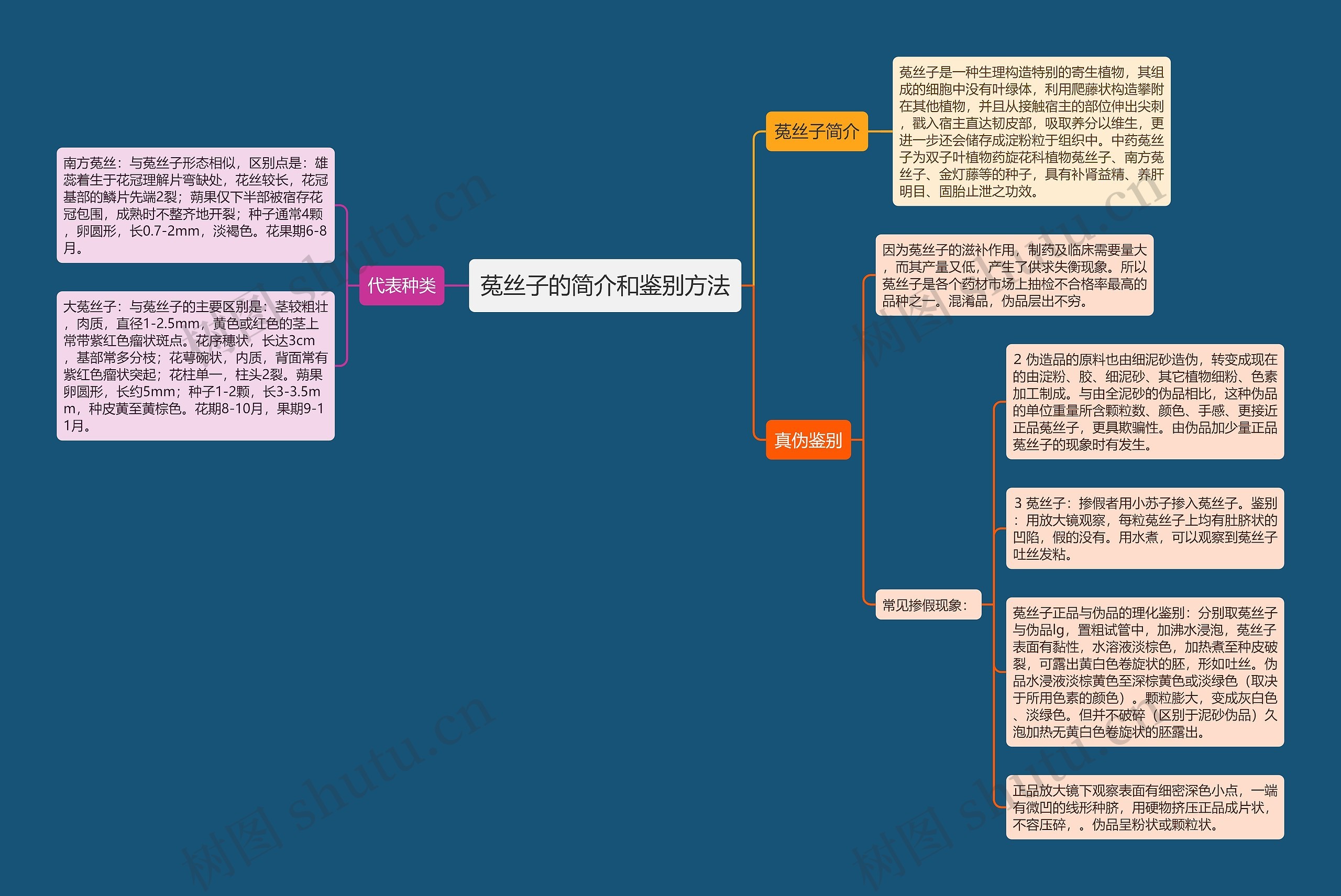 菟丝子的简介和鉴别方法