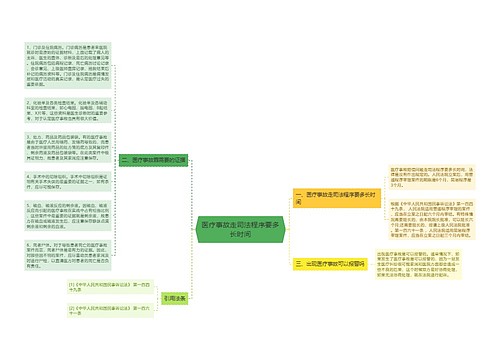 医疗事故走司法程序要多长时间