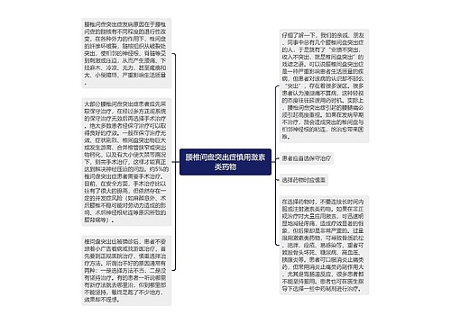 腰椎间盘突出症慎用激素类药物