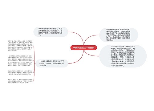 单晶:我是医生不是医商