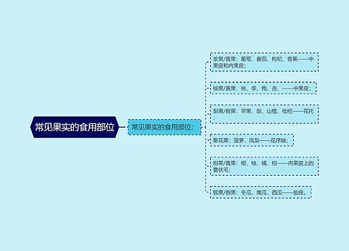 常见果实的食用部位