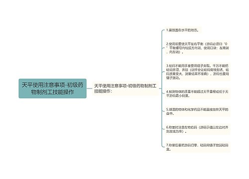 天平使用注意事项-初级药物制剂工技能操作