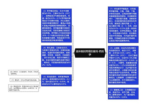 液体制剂常用防腐剂-药剂学