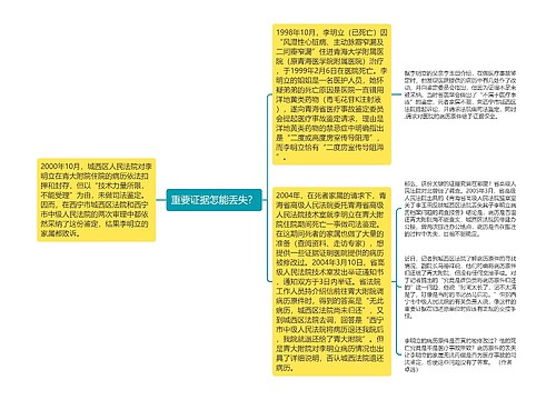 重要证据怎能丢失？