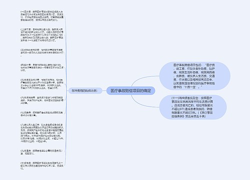 医疗事故赔偿项目的确定