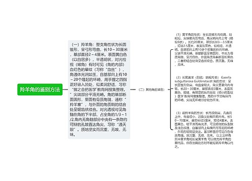 羚羊角的鉴别方法