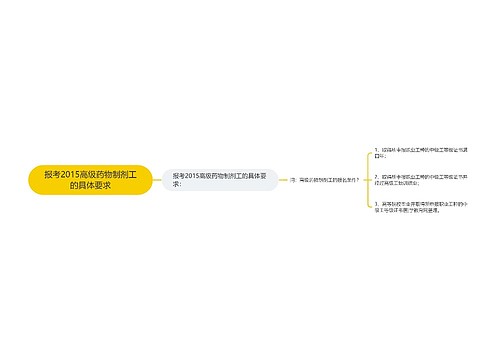 报考2015高级药物制剂工的具体要求