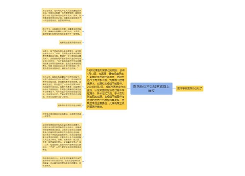 医院协议不公检察官庭上维权