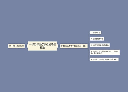 一级乙等医疗事故的赔偿标准