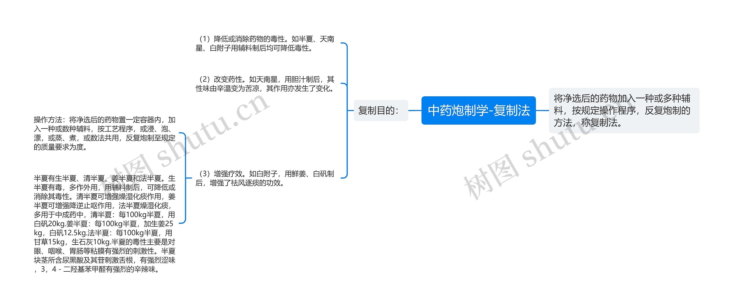 中药炮制学-复制法思维导图