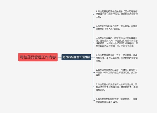 毒性药品管理工作内容