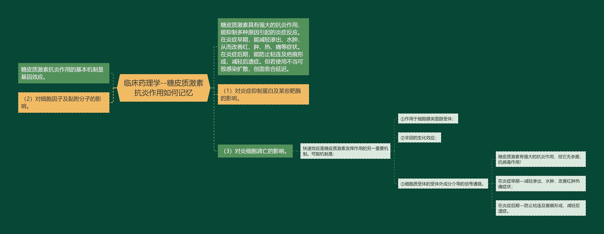 临床药理学--糖皮质激素抗炎作用如何记忆