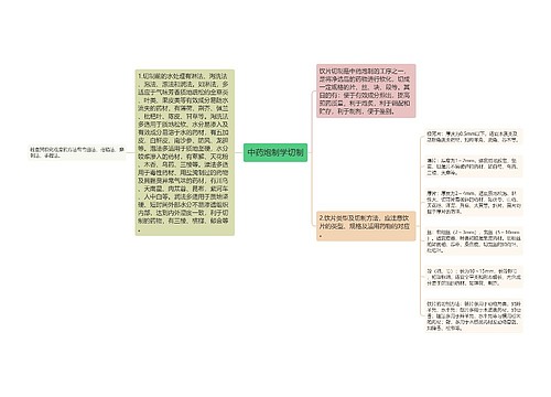 中药炮制学切制