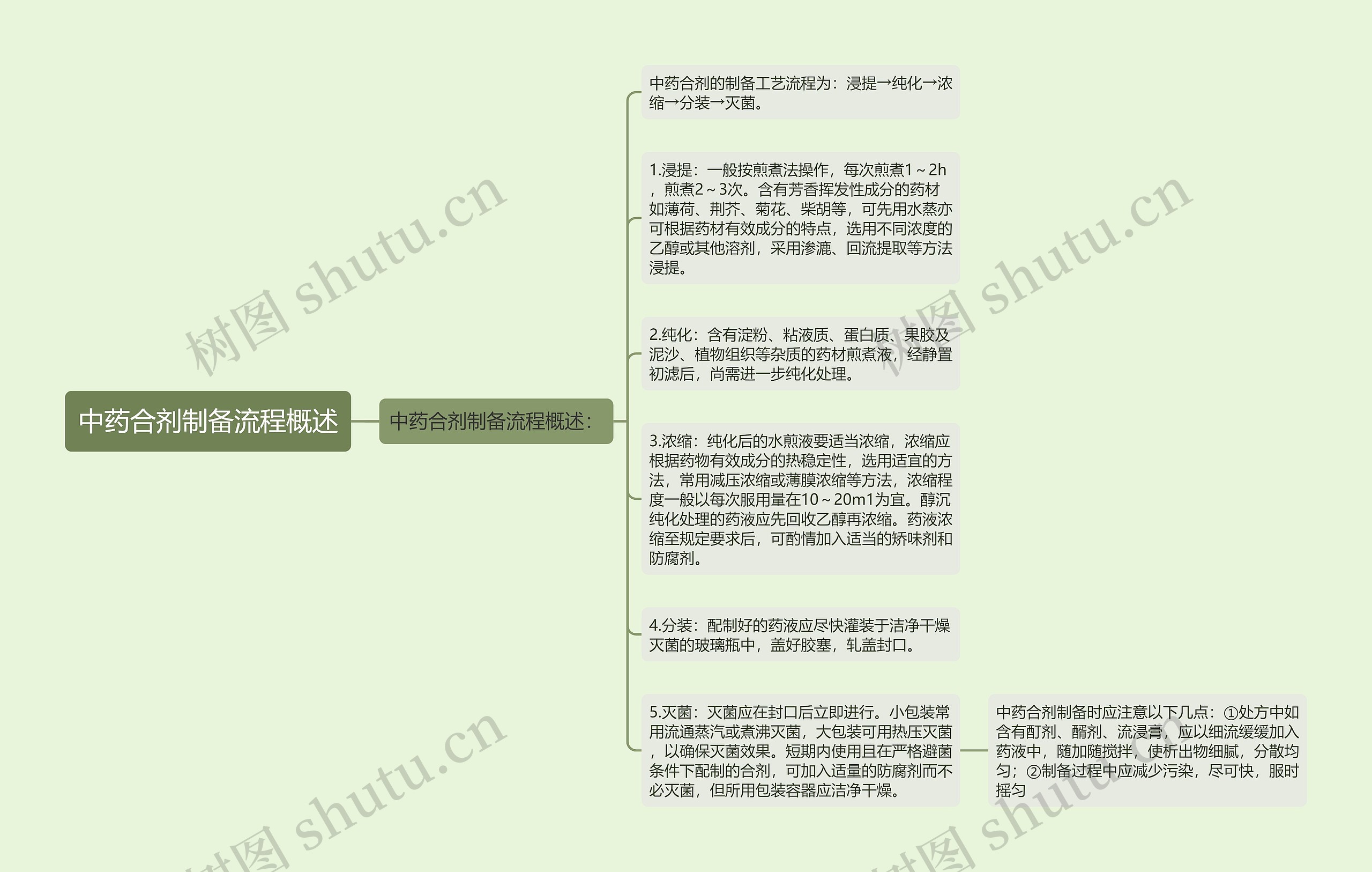 中药合剂制备流程概述