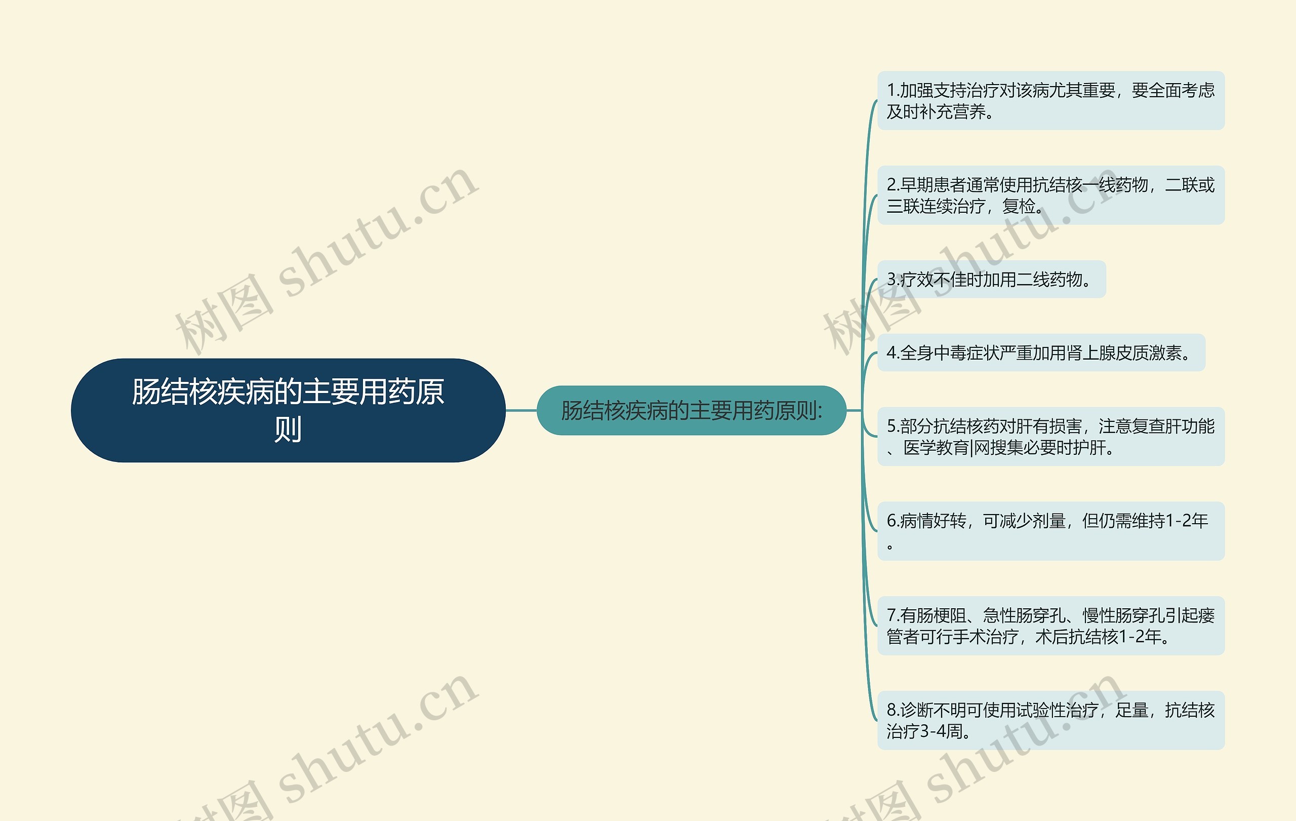肠结核疾病的主要用药原则 肠结核疾病的主要用药原则