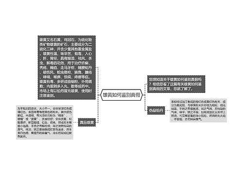 雄黄如何鉴别真假