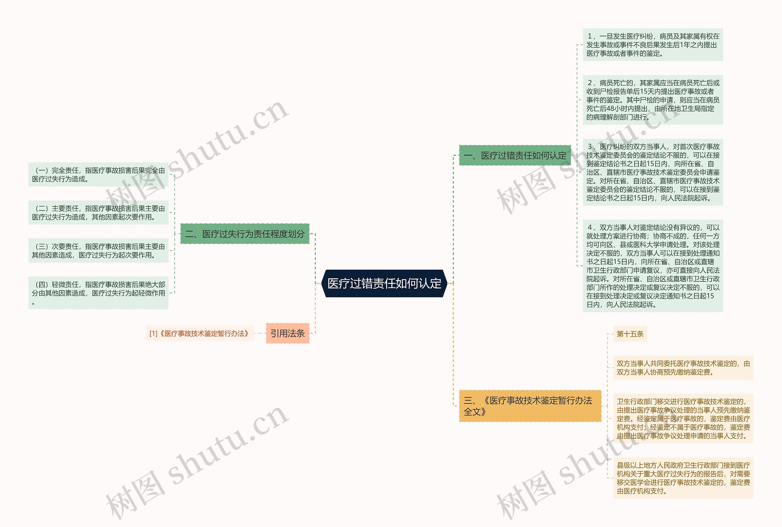 医疗过错责任如何认定思维导图