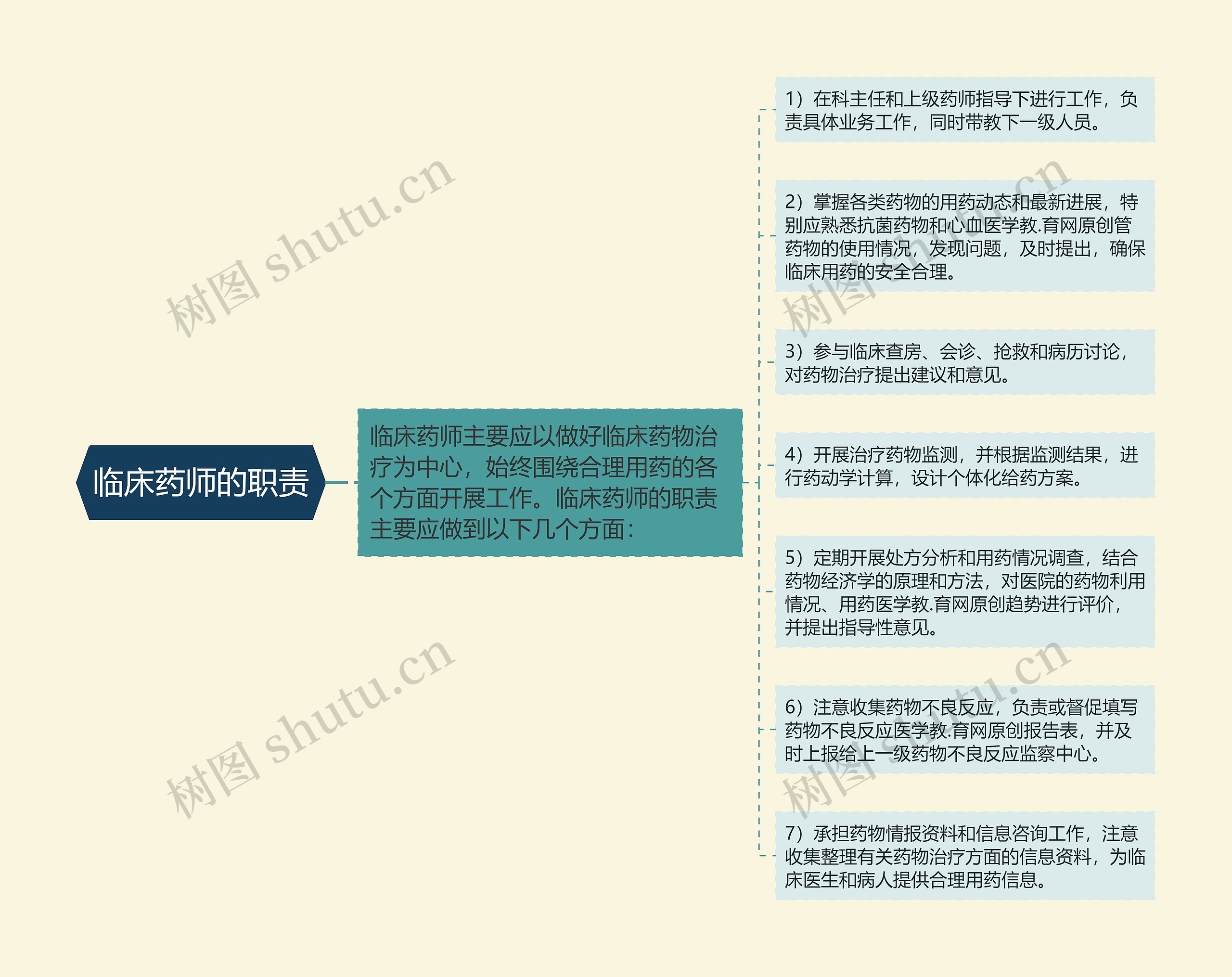 临床药师的职责思维导图