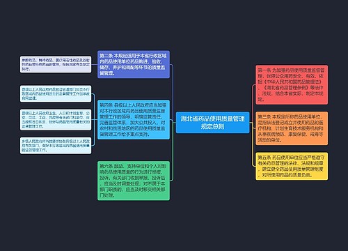 湖北省药品使用质量管理规定总则