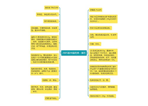2005版中国药典--滑石
