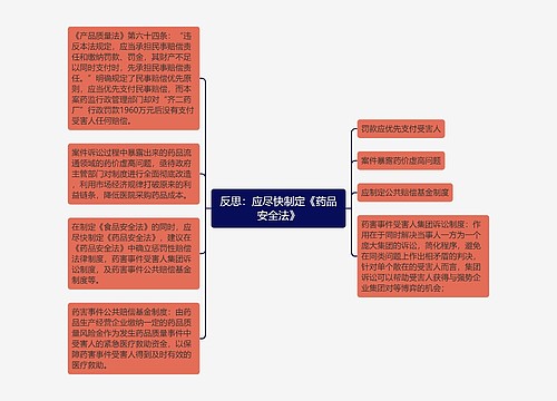 反思：应尽快制定《药品安全法》