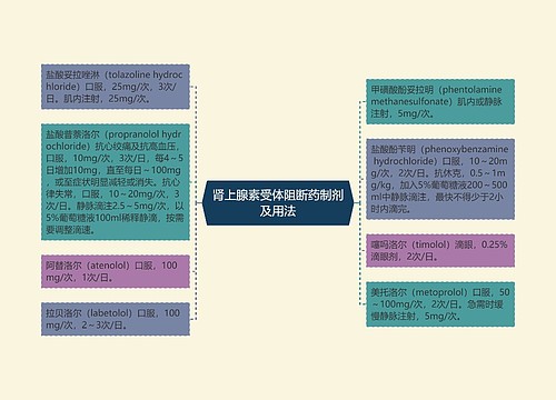 肾上腺素受体阻断药制剂及用法