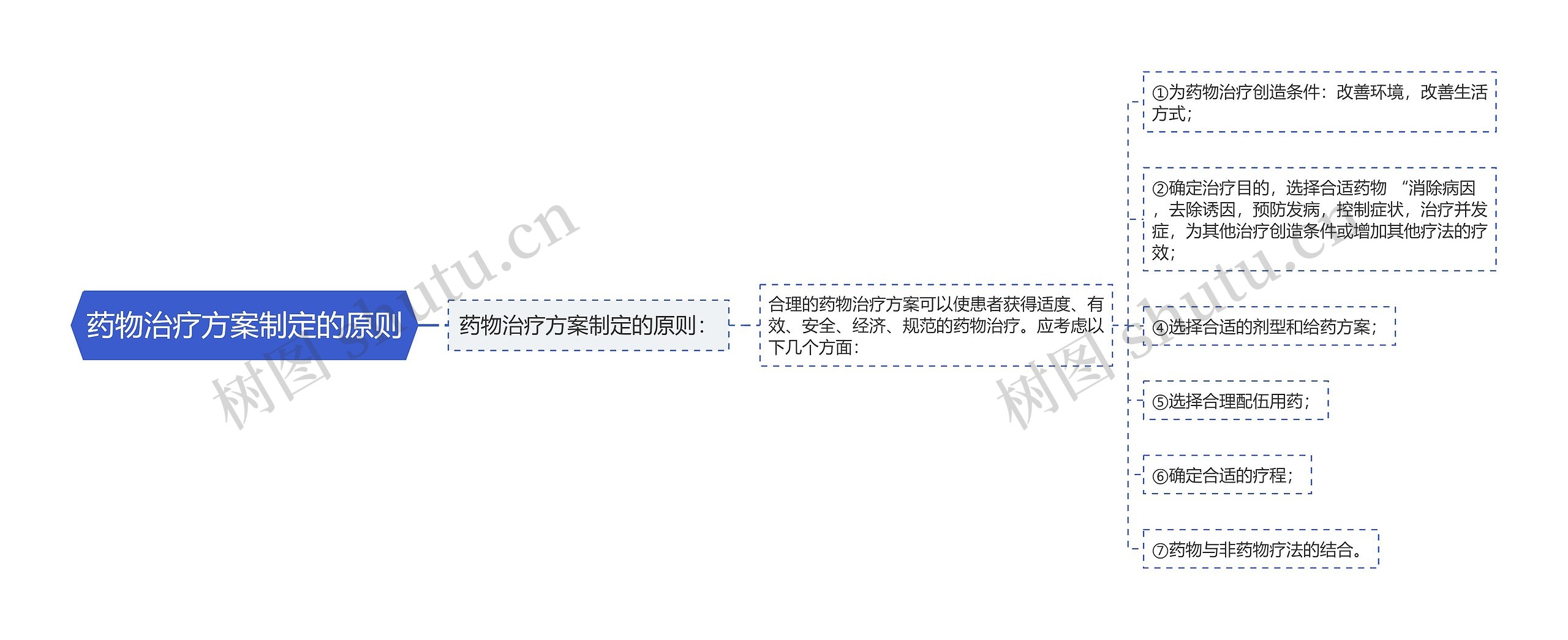 药物治疗方案制定的原则思维导图