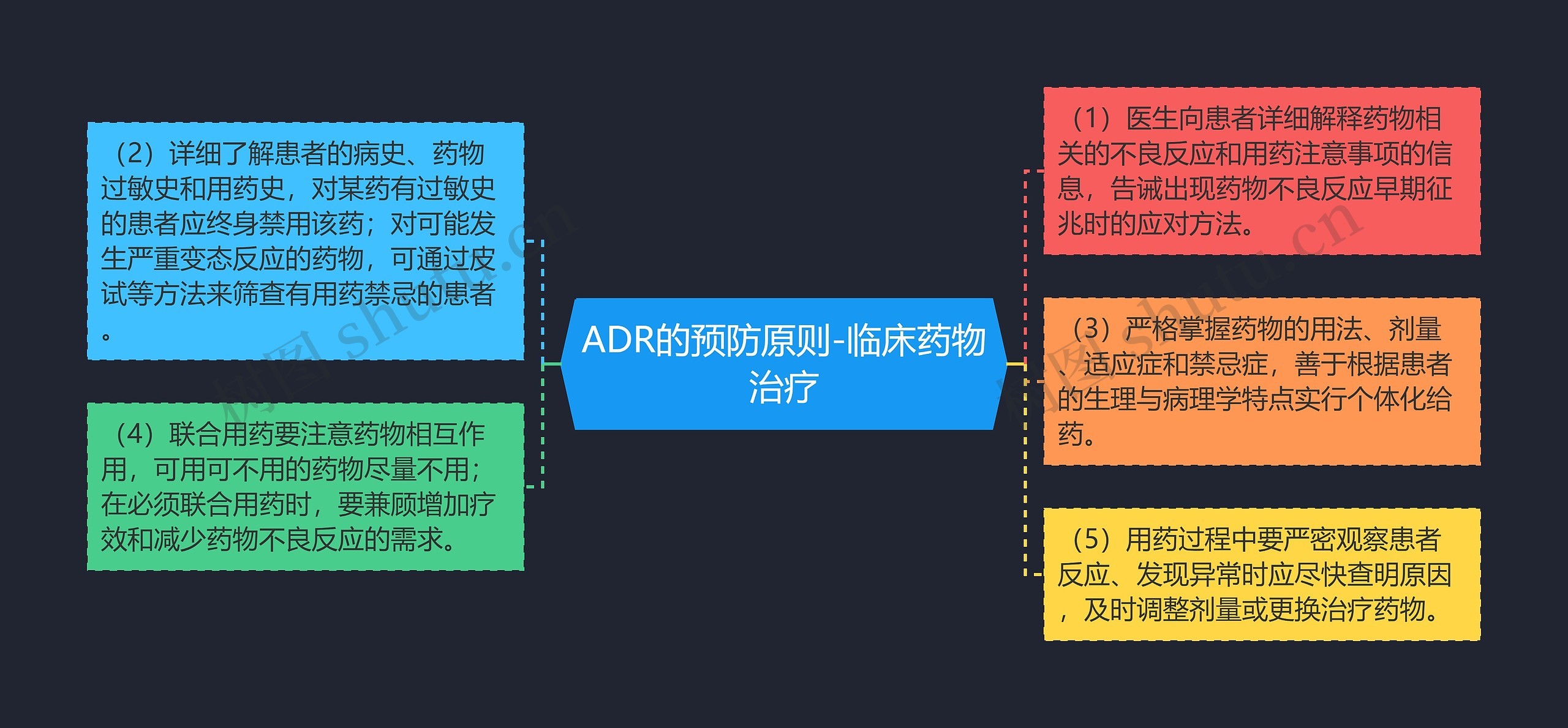 ADR的预防原则-临床药物治疗思维导图