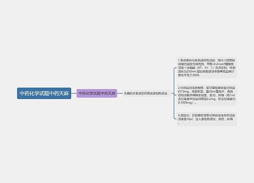 中药化学试题中药天麻