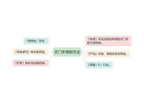 天门冬炮制方法