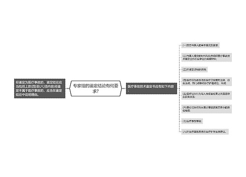 专家组的鉴定结论有何要求?