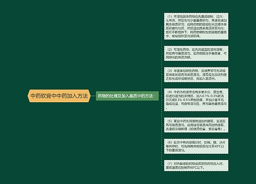 中药软膏中中药加入方法